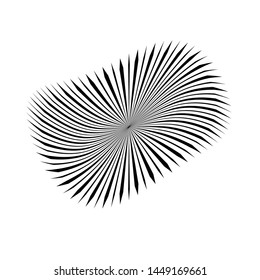 Explosion circle random shape design element template black monochrome isolated on white sunburst effect vetor graphic