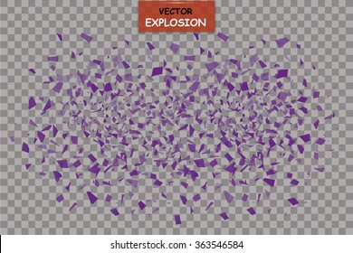 explosion cloud  . vector illustration