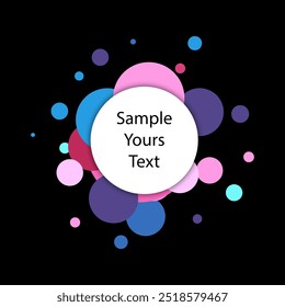 explosion of colored shiny shapes. holiday background