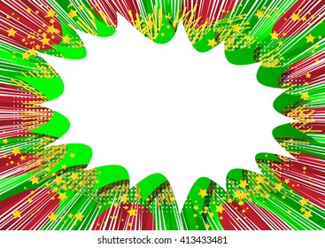 Explosion, colorful retro style comic book background with space for your text.