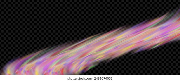 An explosion of colorful smoke clouds.Multicolor fog with blue and yellow particles.Explosions of color powder.