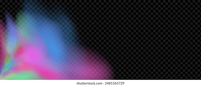 An explosion of colorful smoke clouds.Multicolor fog with blue and yellow particles.Explosions of color powder.