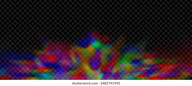 An explosion of colorful smoke clouds.Multicolor fog with blue and yellow particles.Explosions of color powder.
