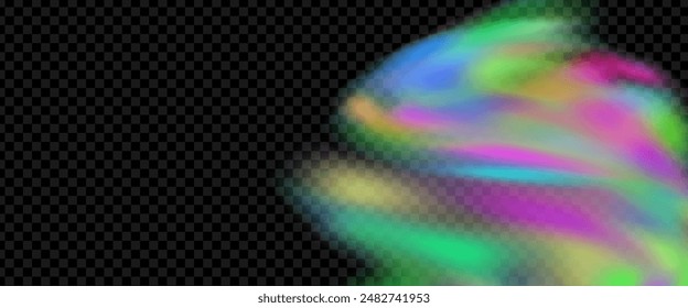An explosion of colorful smoke clouds.Multicolor fog with blue and yellow particles.Explosions of color powder.