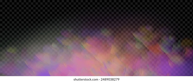 An explosion of colorful smoke clouds.Multicolor fog with blue and yellow particles.Explosions of color powder.