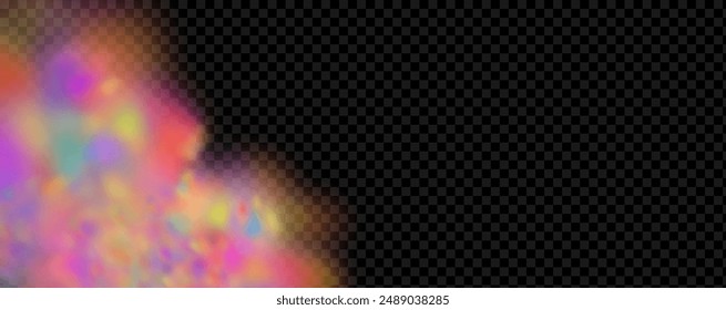 An explosion of colorful smoke clouds.Multicolor fog with blue and yellow particles.Explosions of color powder.