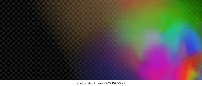 An explosion of colorful smoke clouds.Multicolor fog with blue and yellow particles.Explosions of color powder.