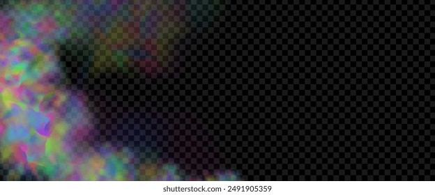 An explosion of colorful smoke clouds.Multicolor fog with blue and yellow particles.Explosions of color powder.