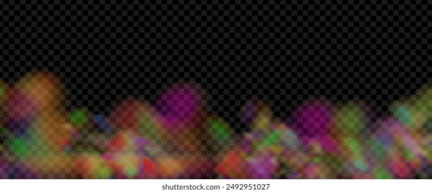 An explosion of colorful smoke clouds.Multicolor fog with blue and yellow particles.Explosions of color powder.