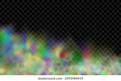 An explosion of colorful smoke clouds.Multicolor fog with blue and yellow particles.Explosions of color powder.