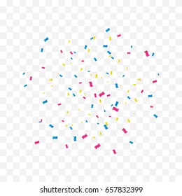 Explosion Colorful Tiny Confetti Isolated On White Background. Celebration. Festive. Vector