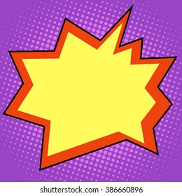 explosion comic bubble retro background for text