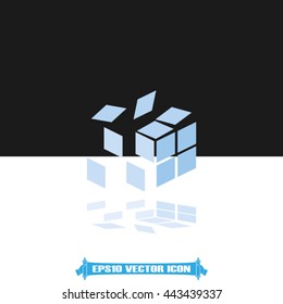 explosion cube icon vector illustration eps10.