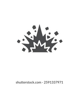 An Explosion With Debris, Symbolizing Industrial Accidents and Safety Hazards