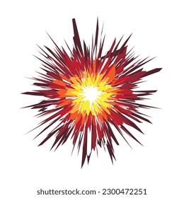 Diseño de explosión. Fuegos artificiales. Símbolo abstracto.