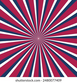 explosion design red, white and blue lines