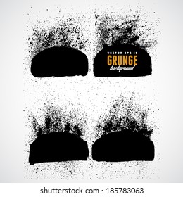 Explosion dirt in grunge style