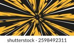 Explosion effect background. Flash explosion radial lines abstract comic book, anime style. Vector illustration design.