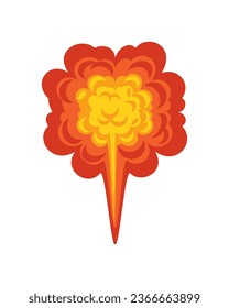 explosion effect comic icon isolated