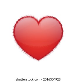 Explosion Effect Heart Love Emoji Icon Object Symbol Gradient Vector Art Design Cartoon Isolated Background.