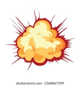 explosion effect light illustration isolated