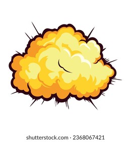 explosion effect light illustration isolated