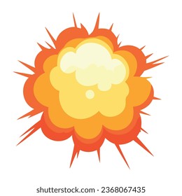 Explosionseffekt-Motivgrafik einzeln