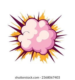 explosion effect radiating illustration isolated