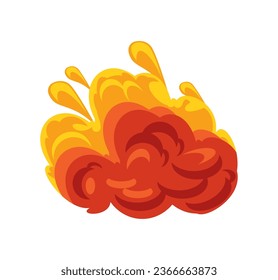 explosion effect smoke icon isolated