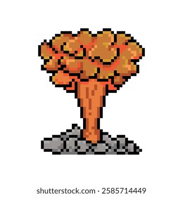 EXPLOSION FIRE BURST PIXEL ART