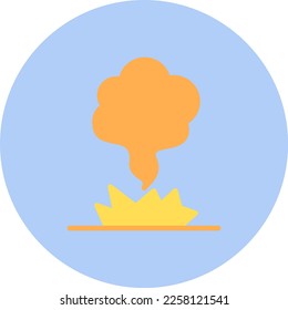 Explosion Flat Vector Icon Design