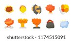 Explosion Flat Vector Pack 