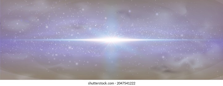 explosion galaxy background, Light in the universe, vector illustration