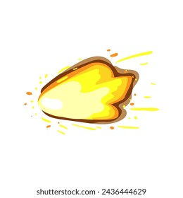 explosion gun flash cartoon. bomb fire, shooting shot, barrel light explosion gun flash sign. isolated symbol vector illustration