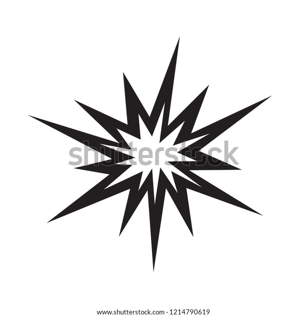 Explosion Icon Bang Icon Vector Stock Vector (Royalty Free) 1214790619