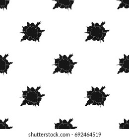 Explosion icon in black style isolated on white background. Explosions symbol stock vector illustration.