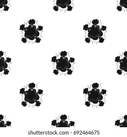 Explosion icon in black style isolated on white background. Explosions symbol stock vector illustration.