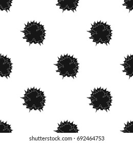 Explosion icon in black style isolated on white background. Explosions symbol stock vector illustration.