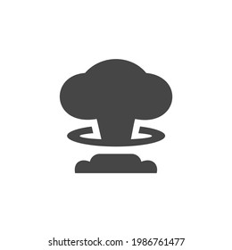 Explosion Icon Black and White Vector Graphic