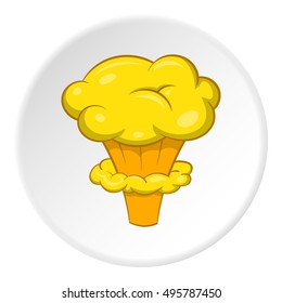 Explosion icon. Cartoon illustration of explosion vector icon for web