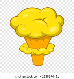 Explosion icon in cartoon style isolated on background for any web design 