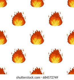 Explosion icon in cartoon style isolated on white background. Explosions symbol stock vector illustration.