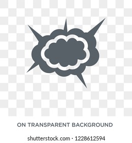 Explosion icon. Explosion design concept from Army collection. Simple element vector illustration on transparent background.