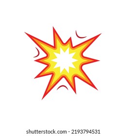 Diseño de icono de explosión, aislado en fondo blanco. ilustración vectorial