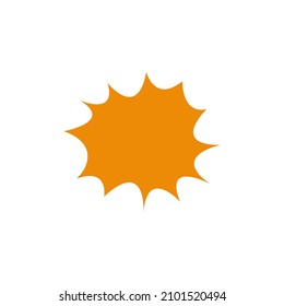 Explosion icon design template vector isolated