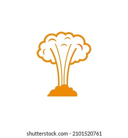 Explosion icon design template vector isolated