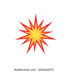 Explosion icon design. vector illustration