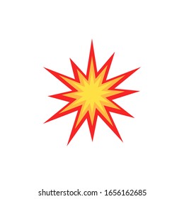 Explosion icon design. vector illustration