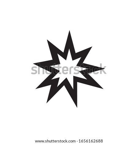 Explosion icon design. vector illustration