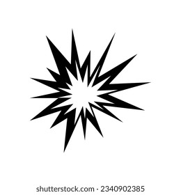 explosion icon flat illustration for site and app on white background..eps